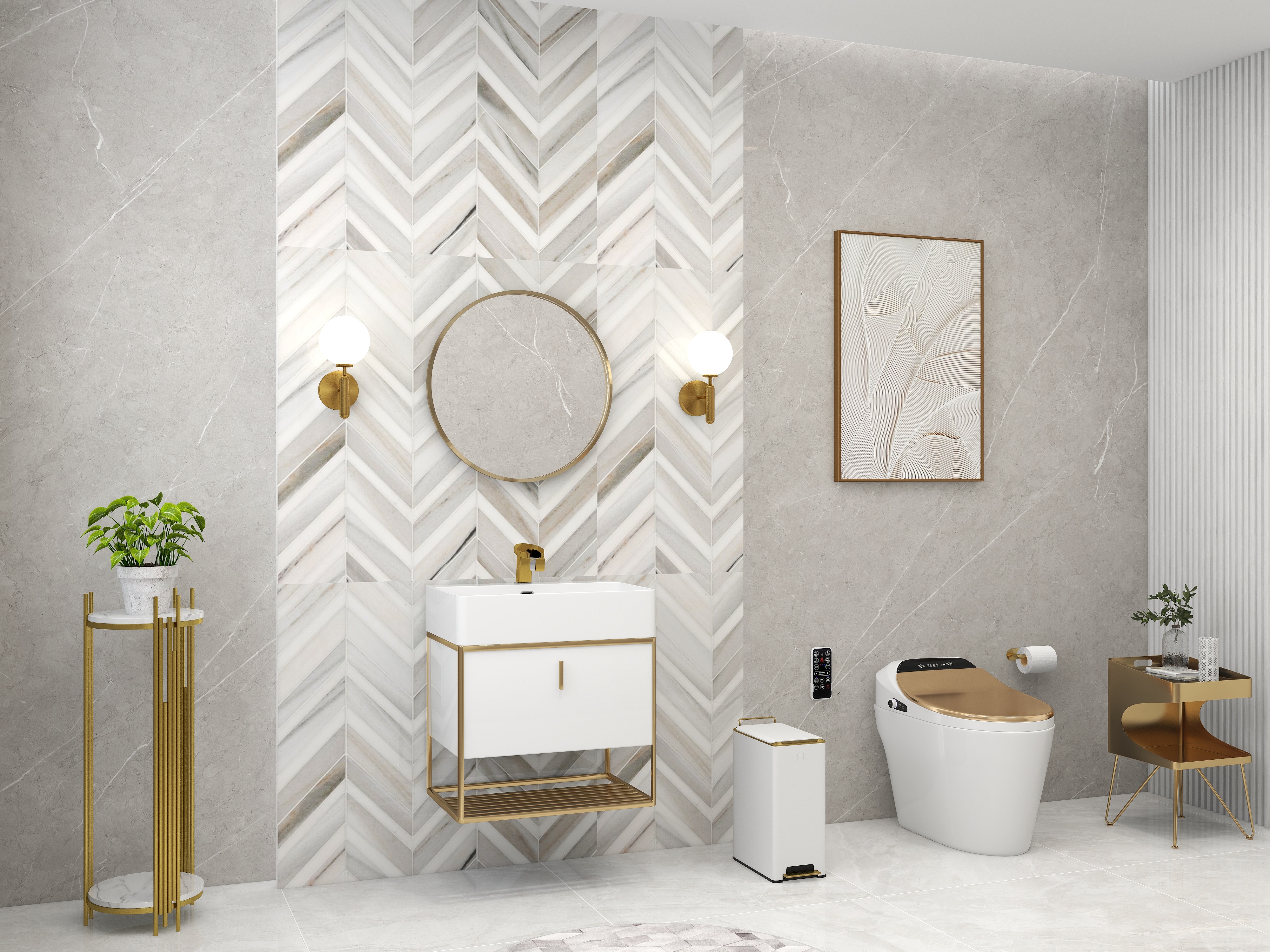 HMR - Modern Tissue Holder in Stainless Steel for Bathroom
