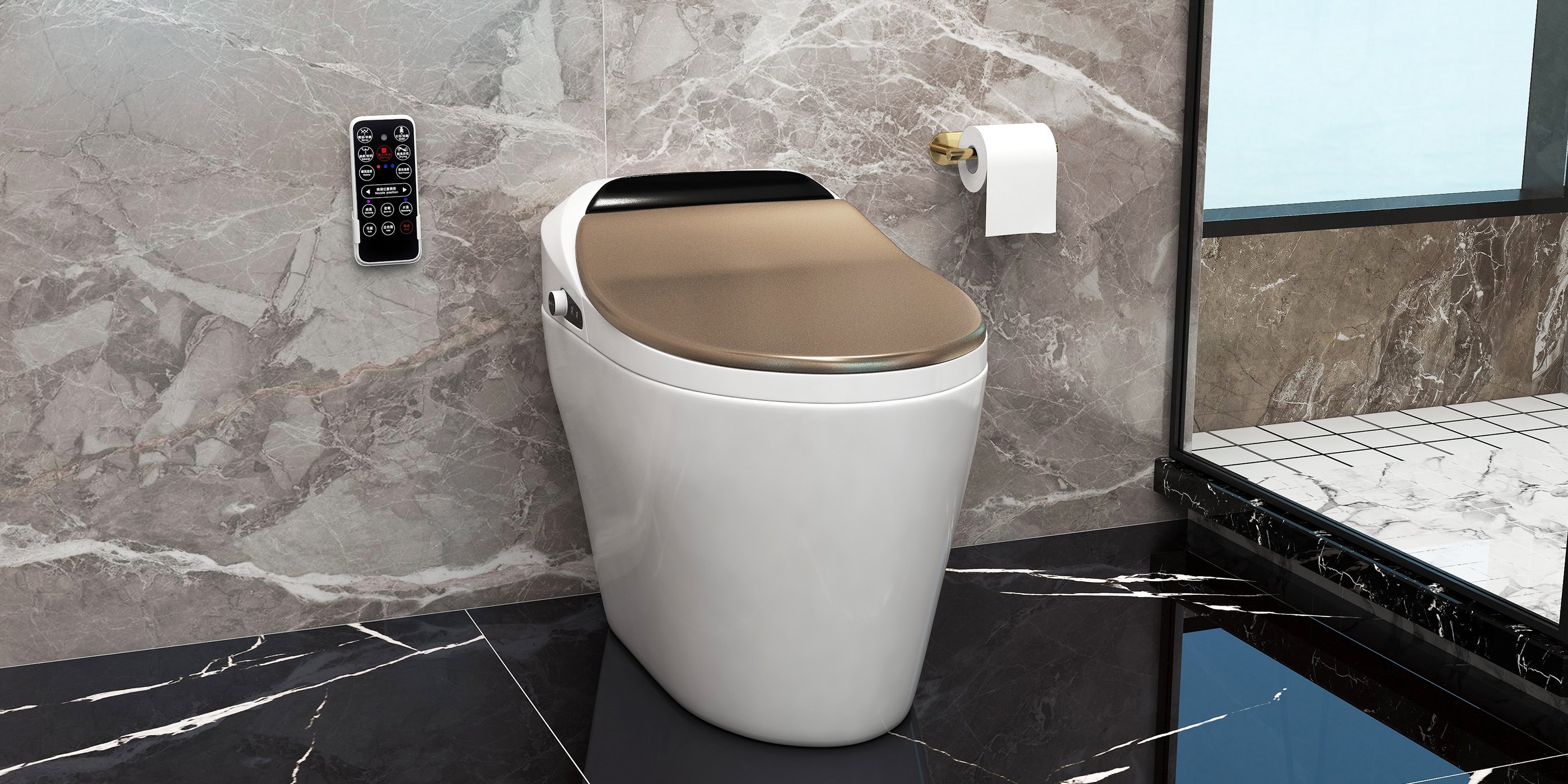 HMR - Modern Tissue Holder in Stainless Steel for Bathroom