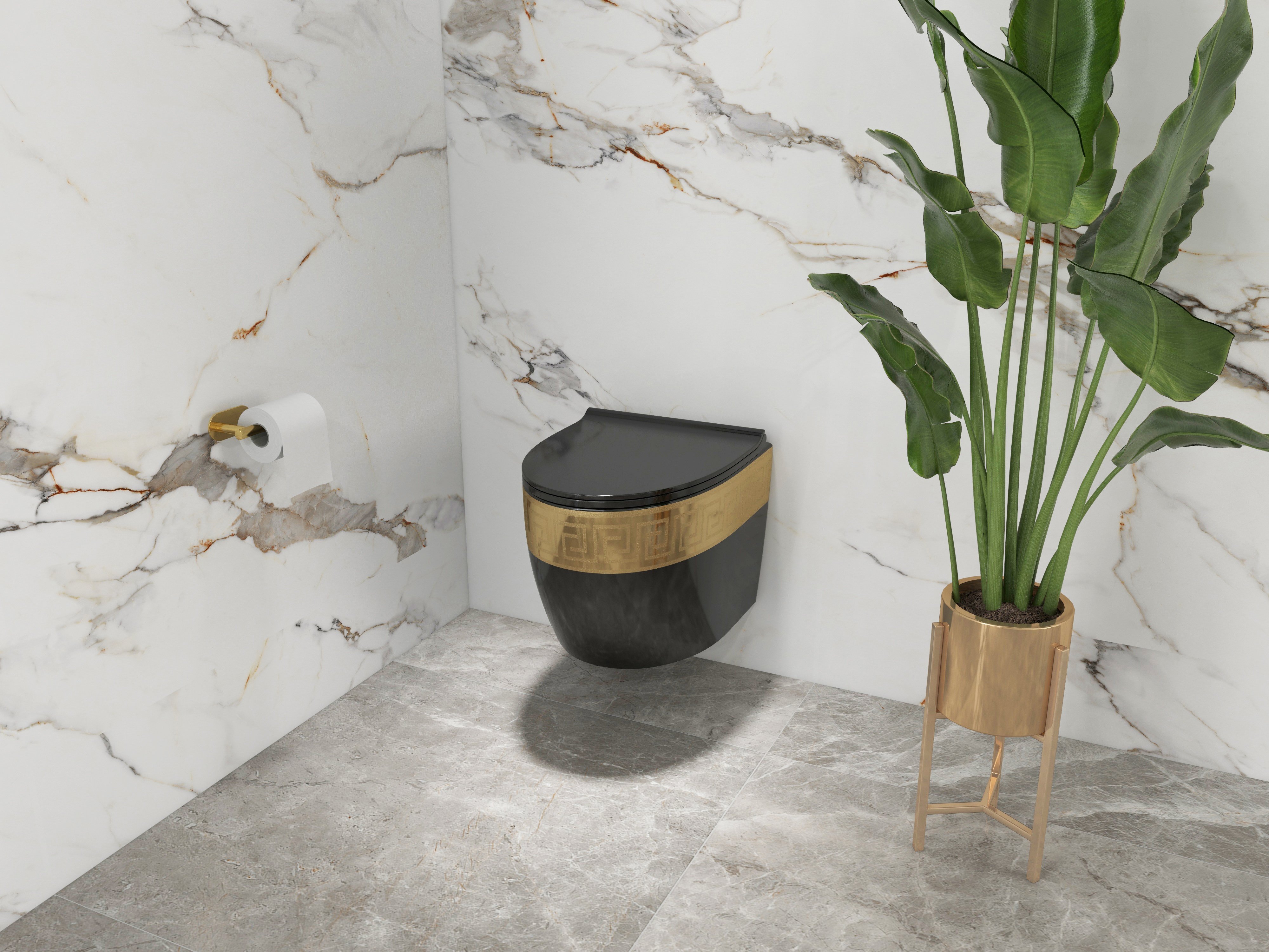 HMR - Modern Tissue Holder in Stainless Steel for Bathroom