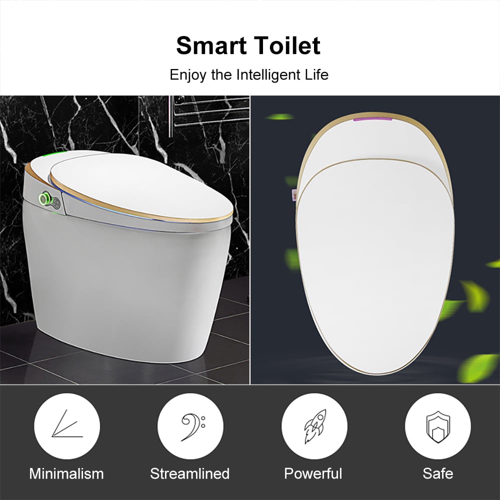 HMR - One-Piece Elongated Smart Toilet with Automatic Flushing