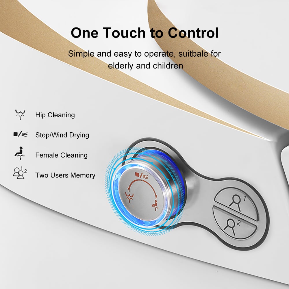 HMR - One-Piece Elongated Smart Toilet with Automatic Flushing