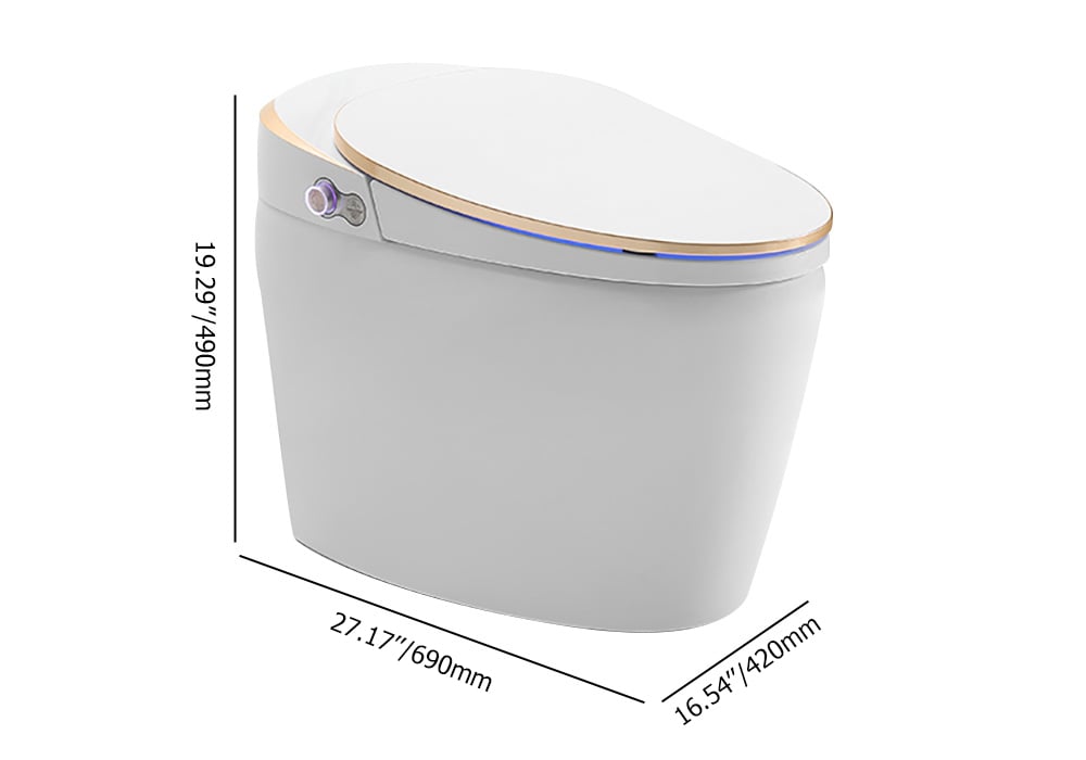 HMR - One-Piece Elongated Smart Toilet with Automatic Flushing