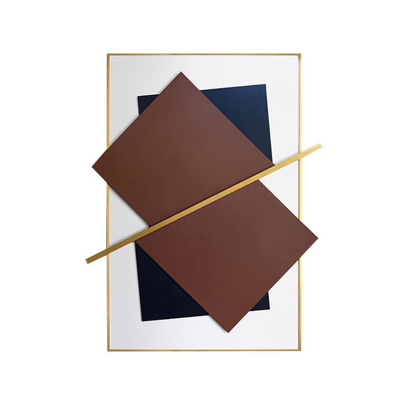 HMR - Modern Light Luxury Geometric Abstract Patterns Hanging Metal Wall Decor