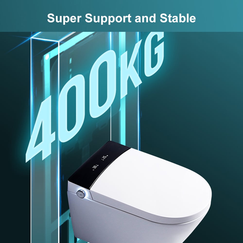 HMR - Automatic Wall-Mounted Smart Bidet Toilet with In-Wall Tank