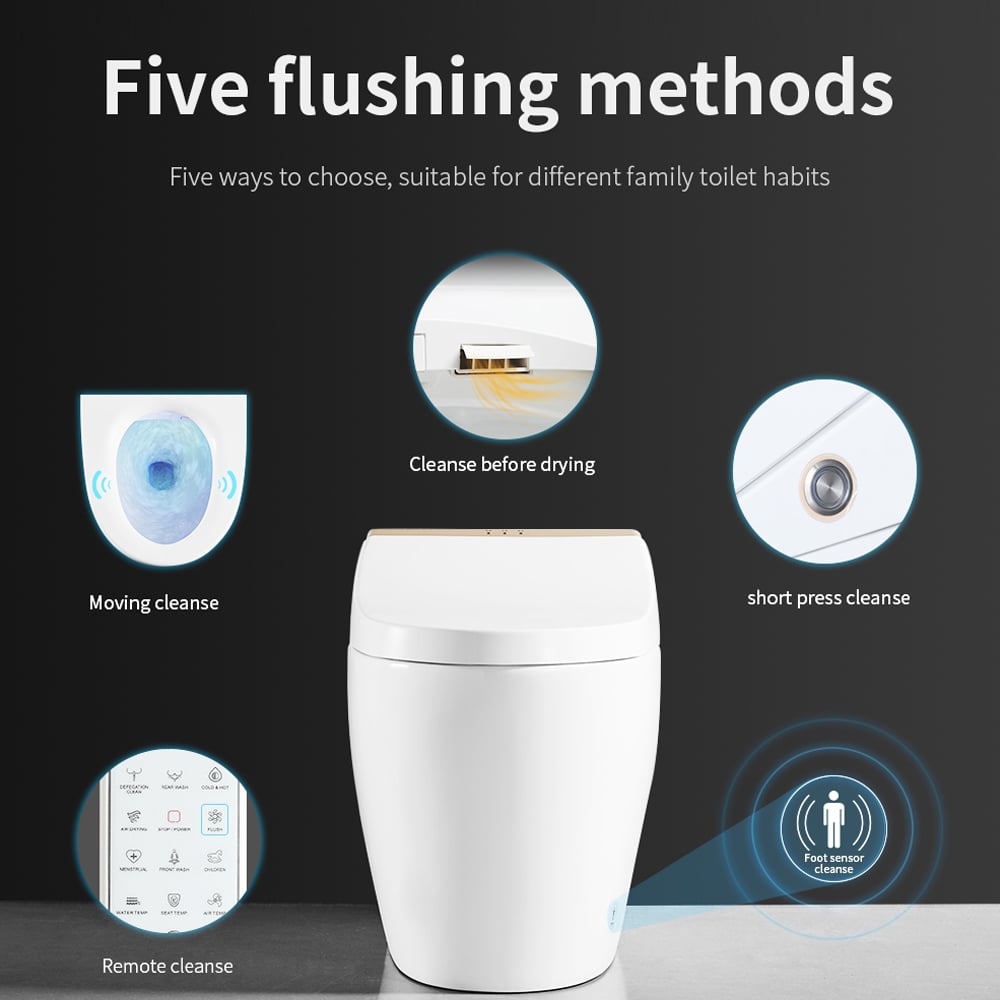 HMR - Automatic Smart Bidet Toilet with Deodorizing Function 1.28 GPF