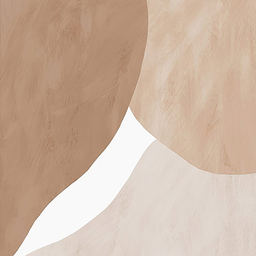 HMR - Japandi Abstract Wall Decor for Living Room Canvas Art Painting with Gold Frame (Set of 2)