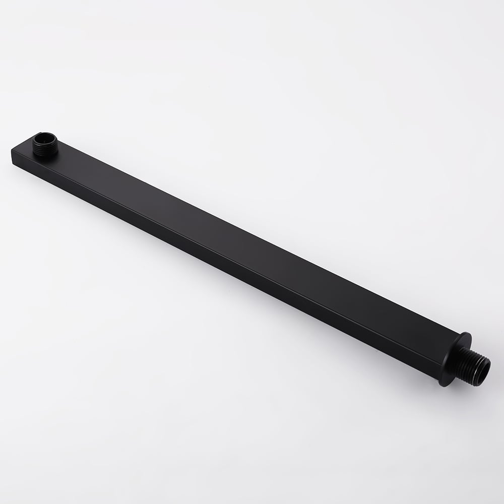 HMR - Wall-Mount Shower System 10" Rainfall Shower Head with Hand Shower Black & Rose Gold