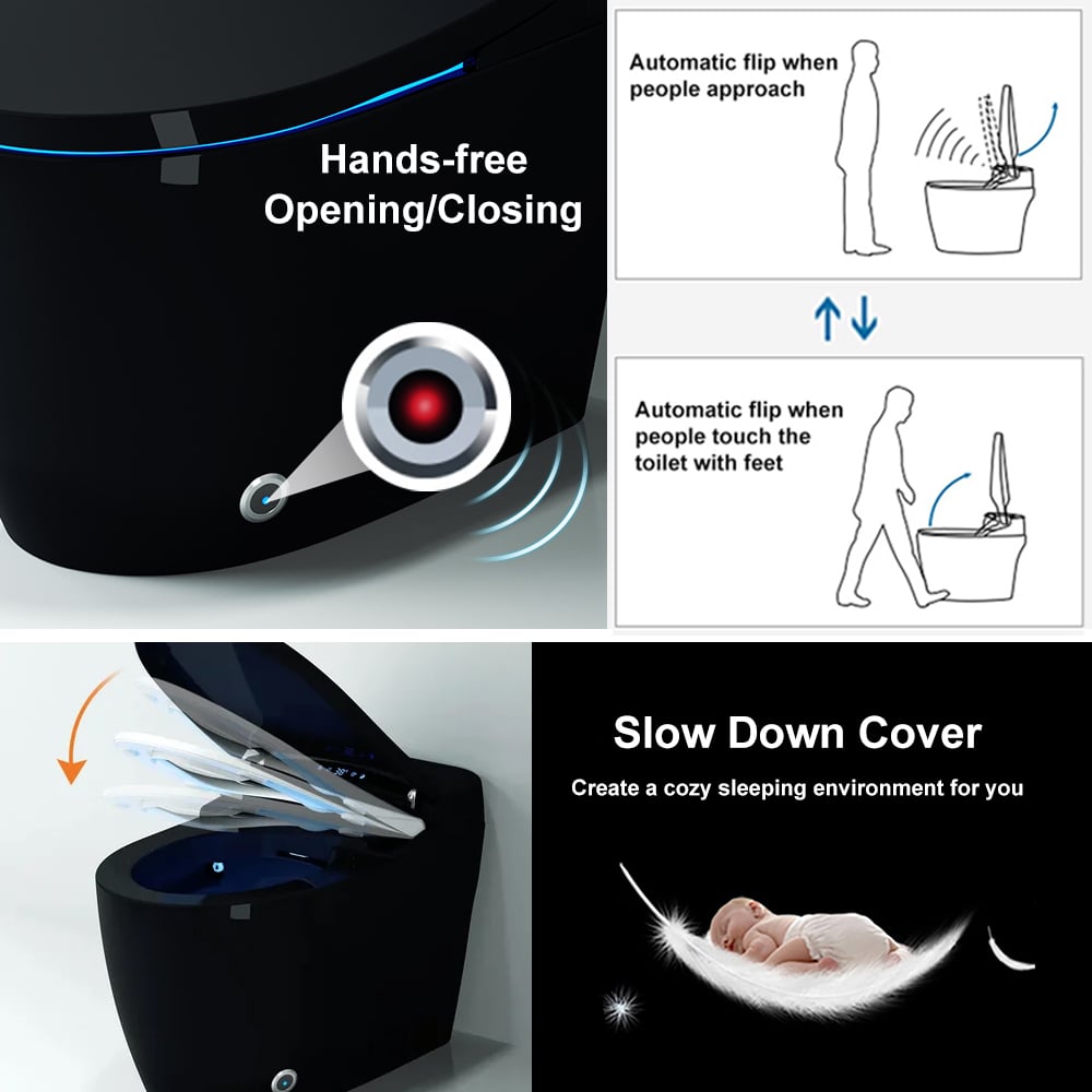 HMR - Automatic Smart Bidet Toilet with Multi-Function 1.28-1.36 GPF