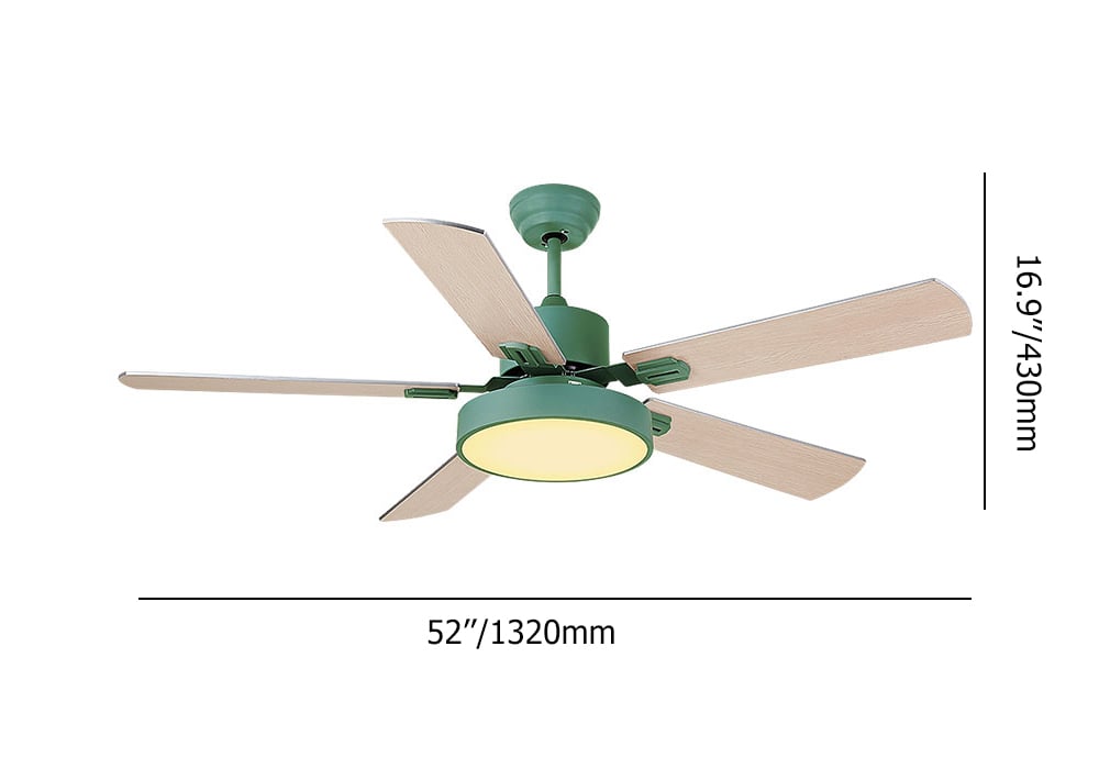 HMR - Ceiling Fan Ultra-Thin Frequency Remote in Green