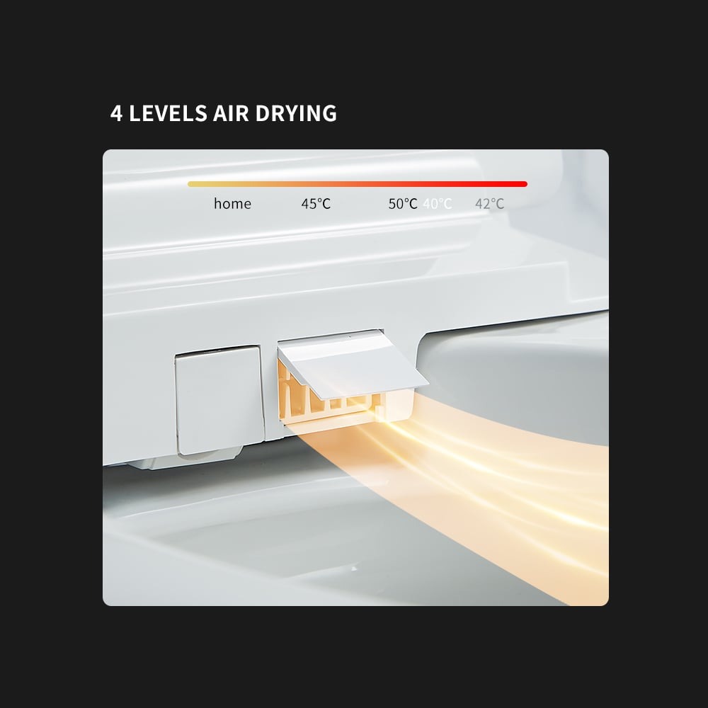HMR - Smart Bidet Toilet with Foot Sensor Flushing 1.32 GPF