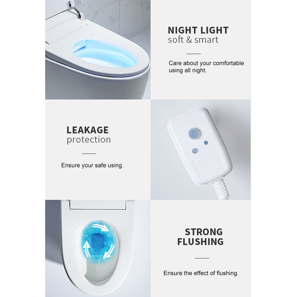 HMR - Smart Bidet Toilet with Foot Sensor Flushing 1.32 GPF