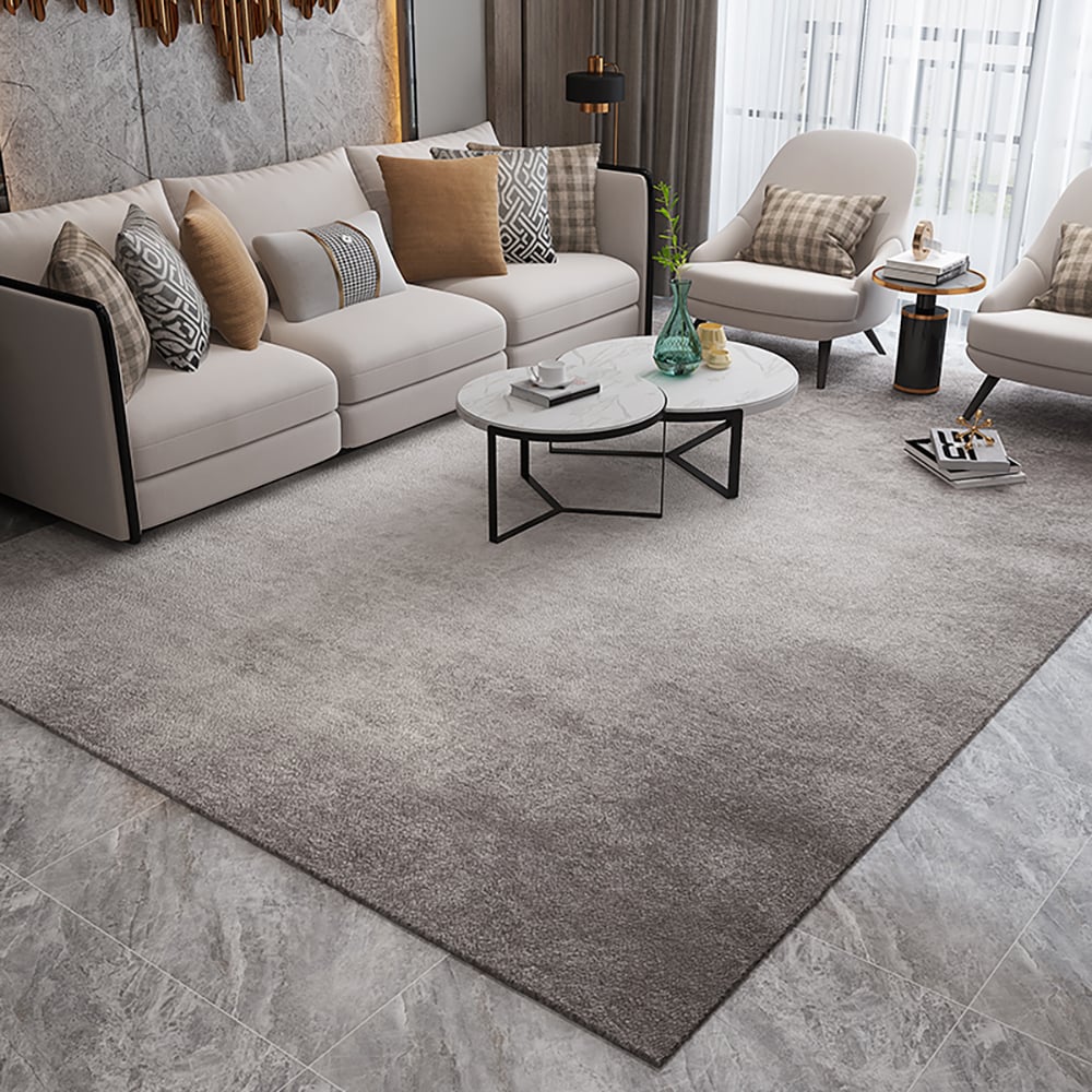 HMR - 5' x 8' Minimalist Gray Rectangle Area Rug