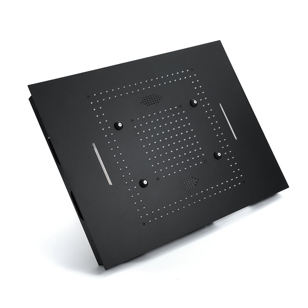 HMR - Wall-Mounted 31" Shower System in Black Rainfall 5 Functions