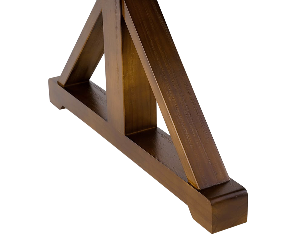 HMR Vintage Style Rectangular Pine wood Farmhouse Desk - Walnut, 47.2"