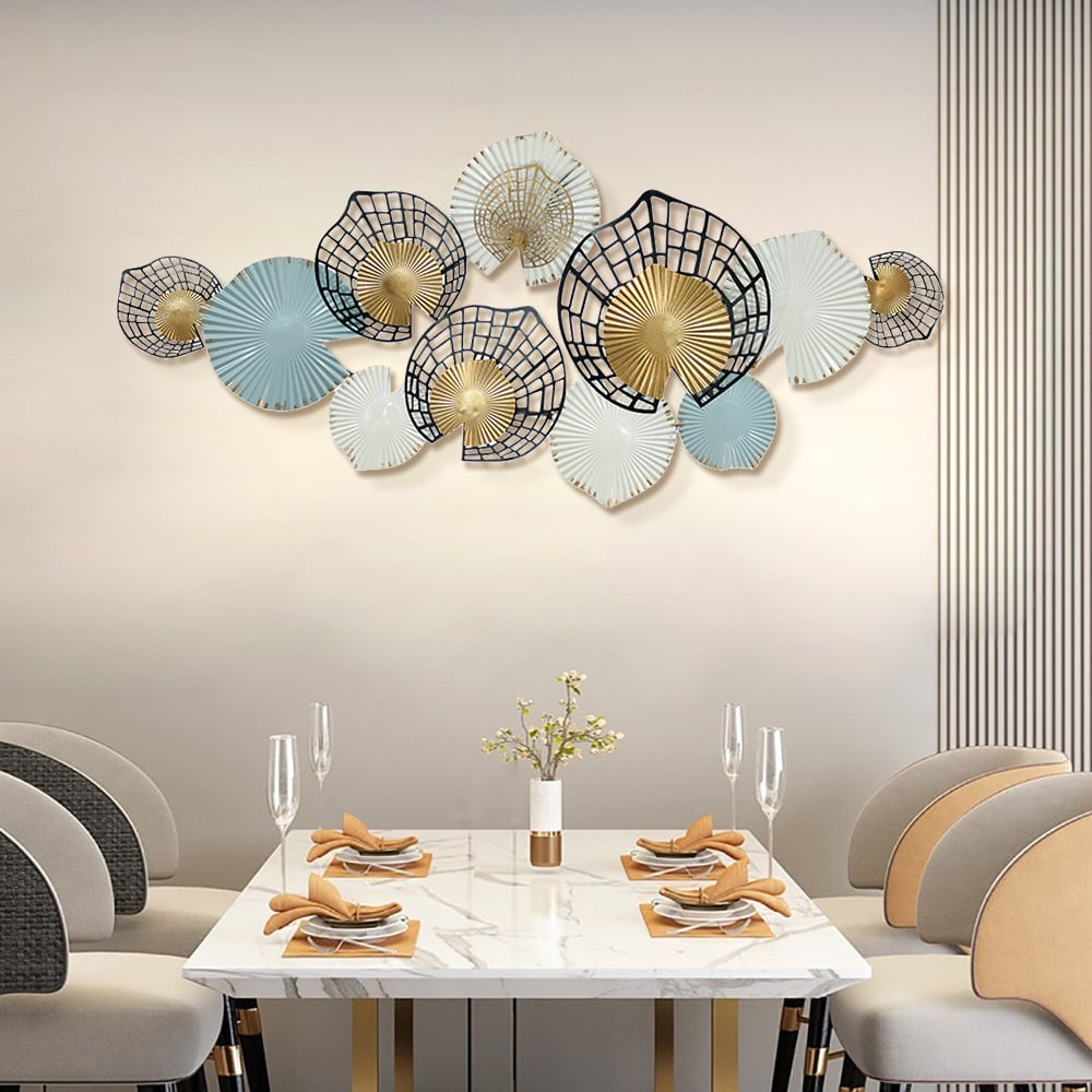 HMR - Modern Hollow-out Flowers Metal Wall Decor Aesthetic art