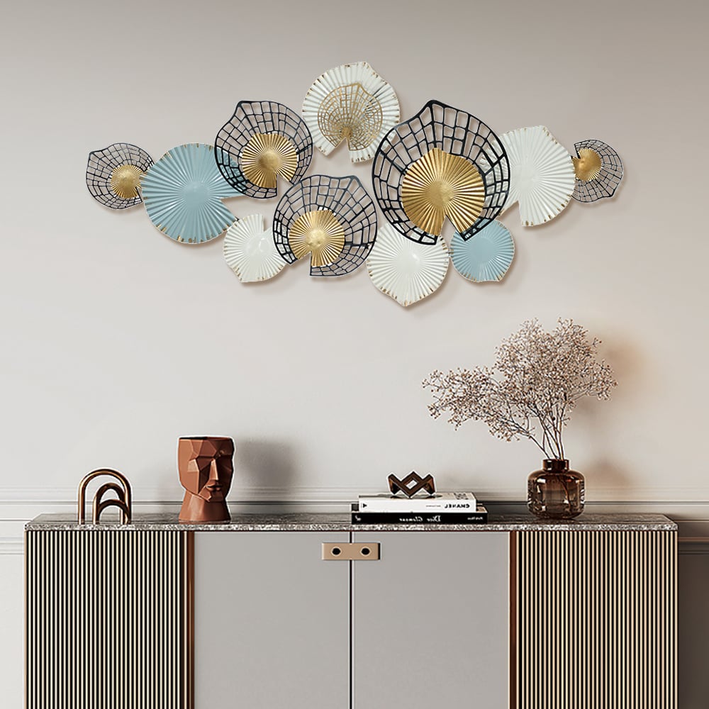 HMR - Modern Hollow-out Flowers Metal Wall Decor Aesthetic art