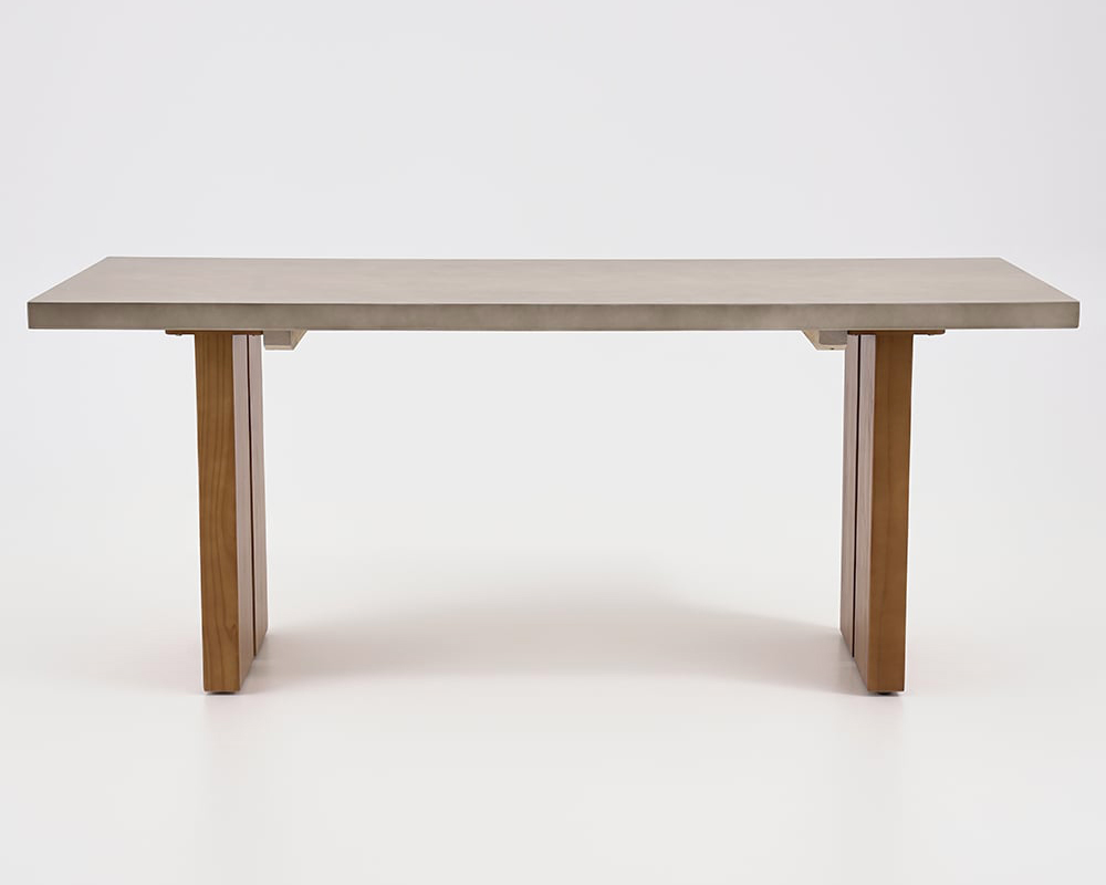 HMR Upoak Series Farmhouse Rectangle Wood Dining Table - Natural, 70.9"L x 29.5"W x 29.5"H