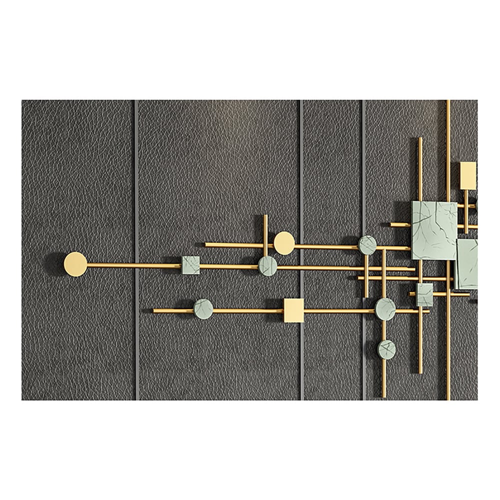HMR - 1-Piece Europe Modern Geometric Metal Iron Wall Decor Multi-Colored