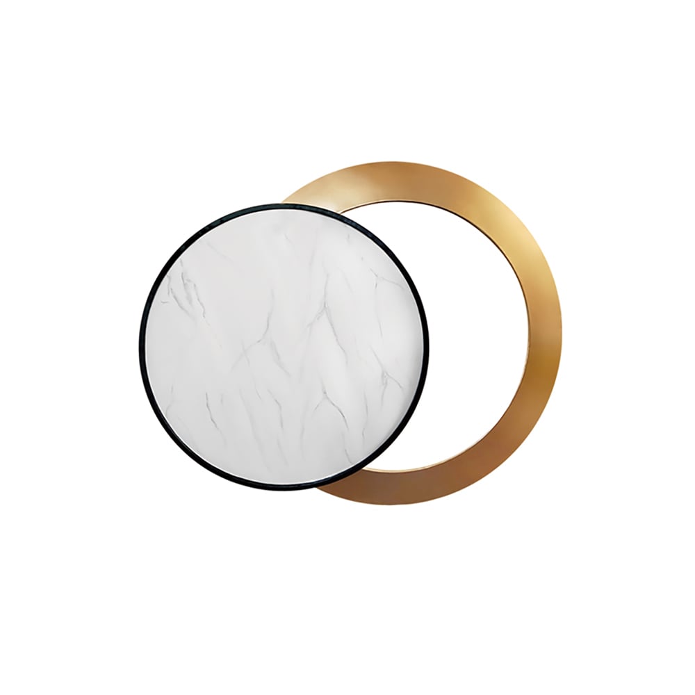 HMR - Modern Geometric Circles Simple Wall Decor Metal Home Art