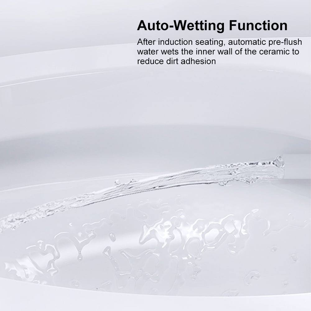 HMR - Automatic Smart Bidet Toilet Child-friendly with Auto Open/Close Lid 1.58 GPF