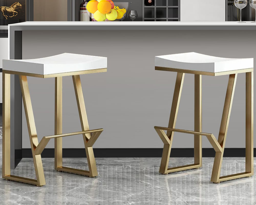 HMR - Modern Counter Stools with Upholstery