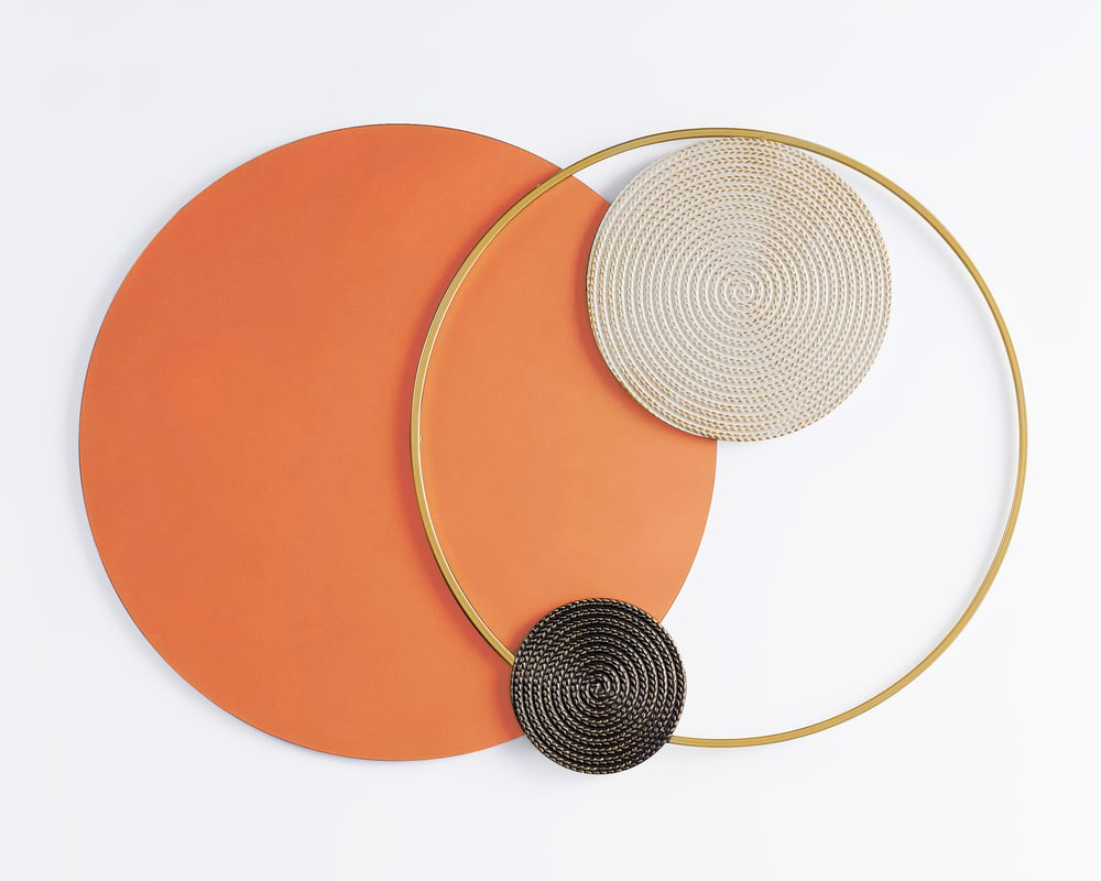 HMR - Modern Big Metal Geometric Circles Wall Decor Unique Home Living Room Hanging Wall Art