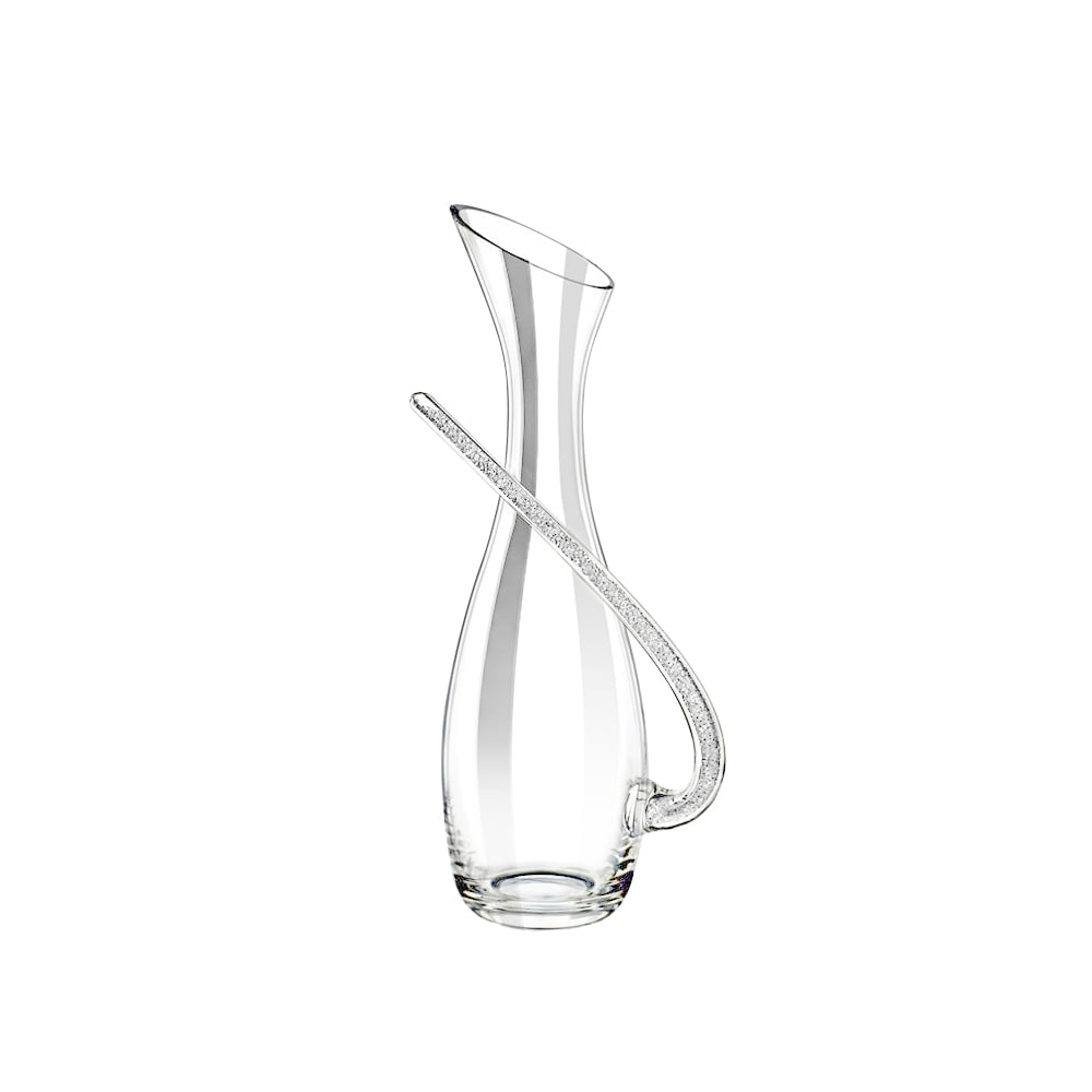 HMR - Creative Wine Decanter with Silver Cystal-Filled Handle