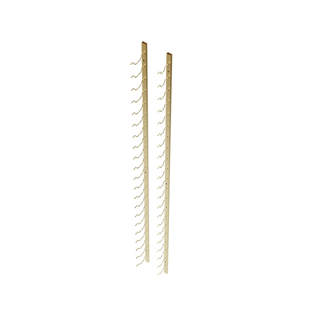 HMR - Modern Gold Wall Mounted Wine Bottle Rack 21-Bottle Metal Wine Rack