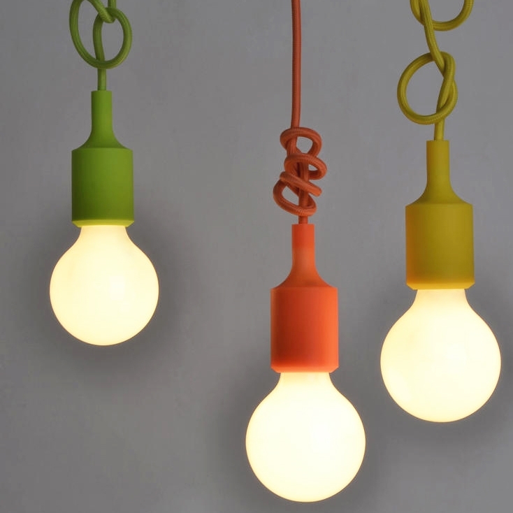 HMR - Colorful Silicone Mini Pendant Light-220V