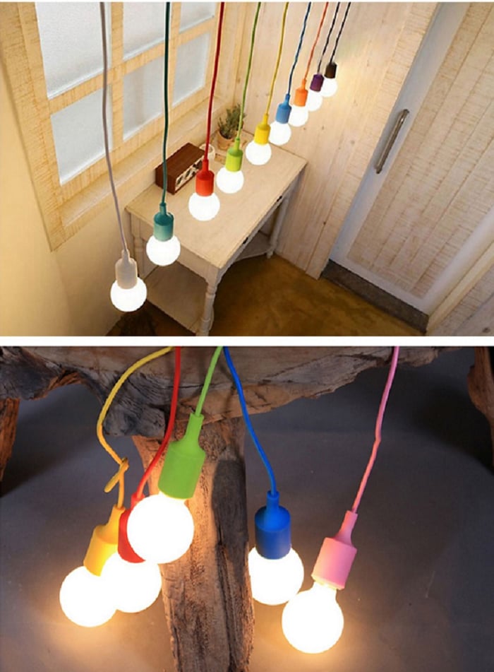 HMR - Colorful Silicone Mini Pendant Light-220V