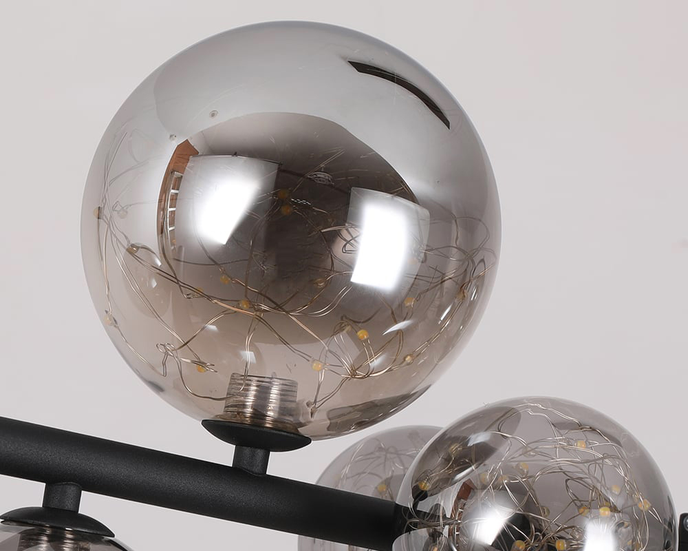 HMR - Modern Kitchen Island Light with Glass Globe Shade Ceiling Pendant Lights