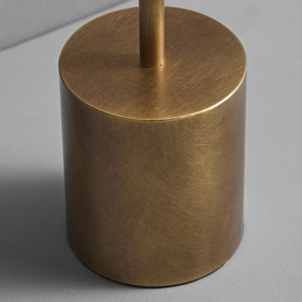HMR - 2500mAh Bronze Gold Glass Desk Lamp Wireless USB Rechargeable Touch 3 colors Table Light