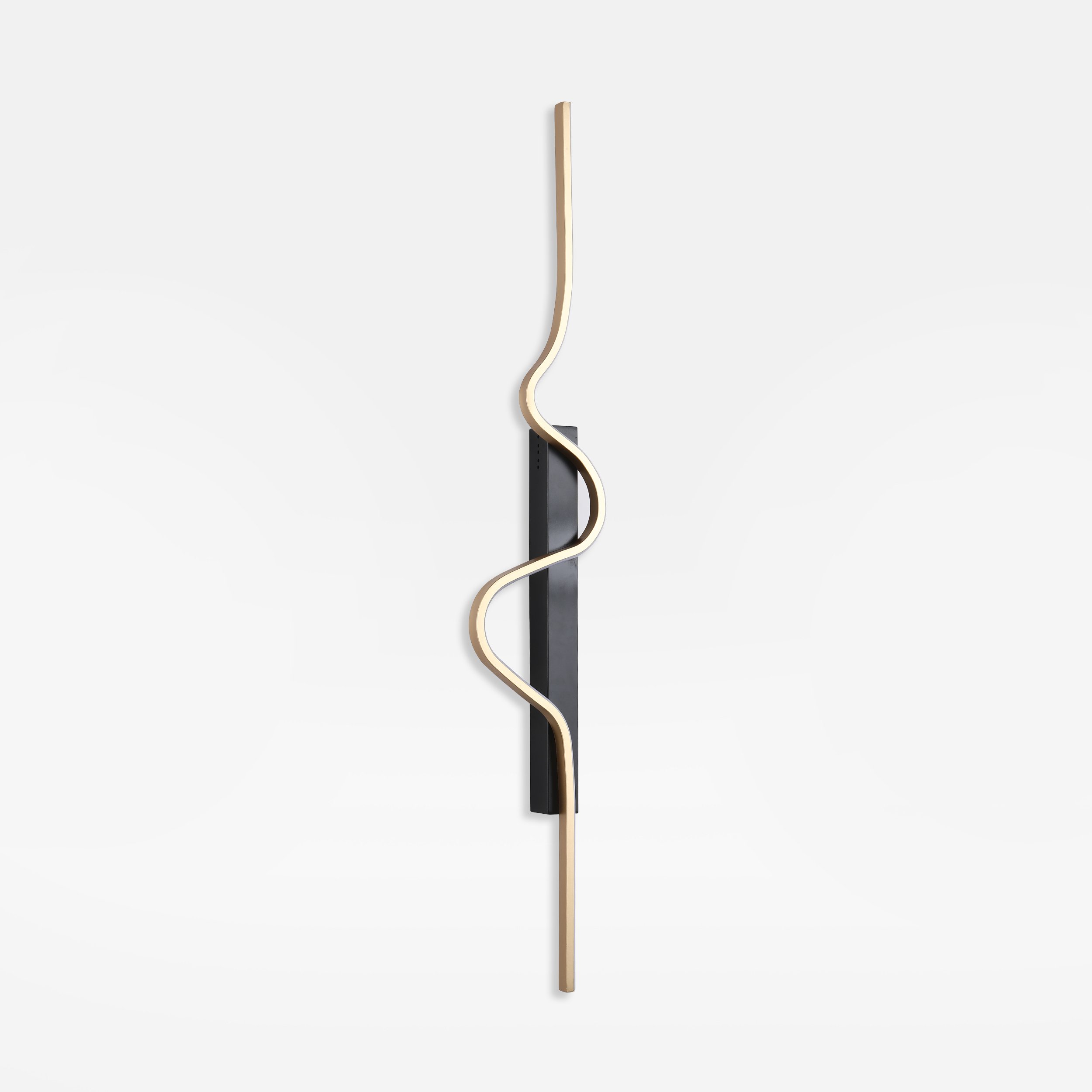 HMR - 39.4" Black and Gold Tri-color LED Wall SconceLighting