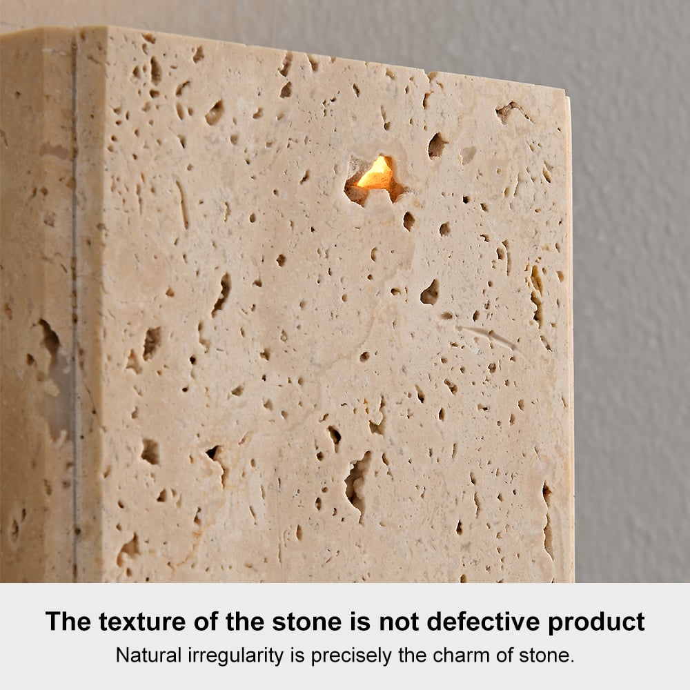 HMR - Travertine LED Outdoor Wall Lighting Modern Waterproof IP65 Outside Wall Sconce