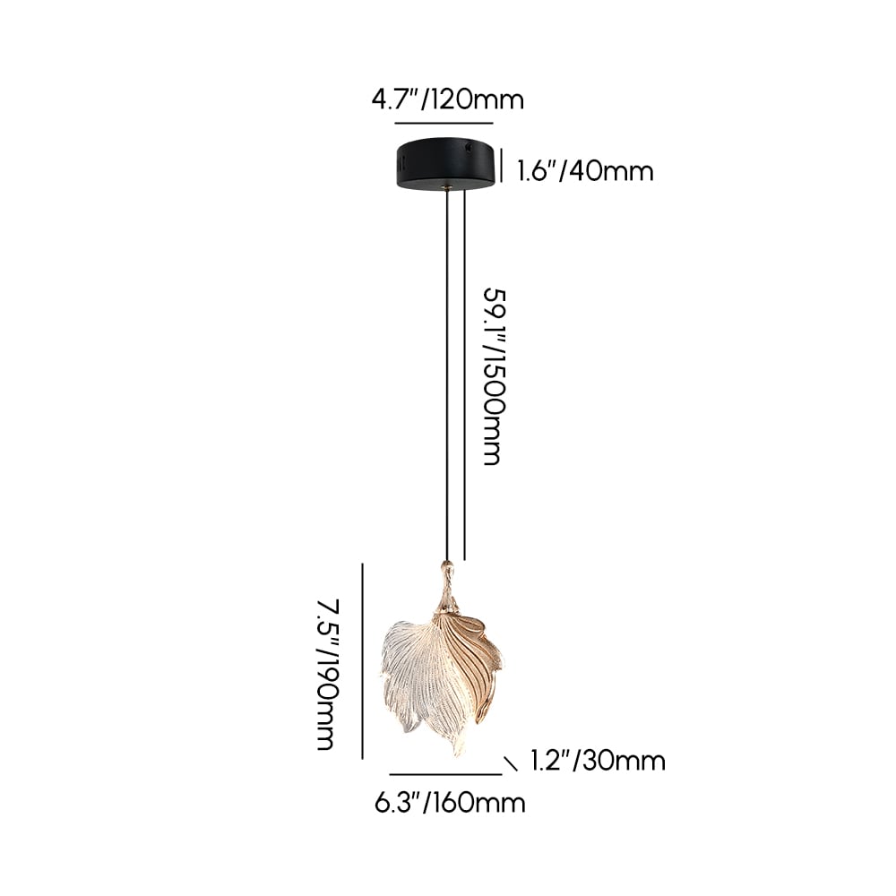 HMR - Gold Dimmable 3-Color Acrylic LED Chandelier Pendant Light