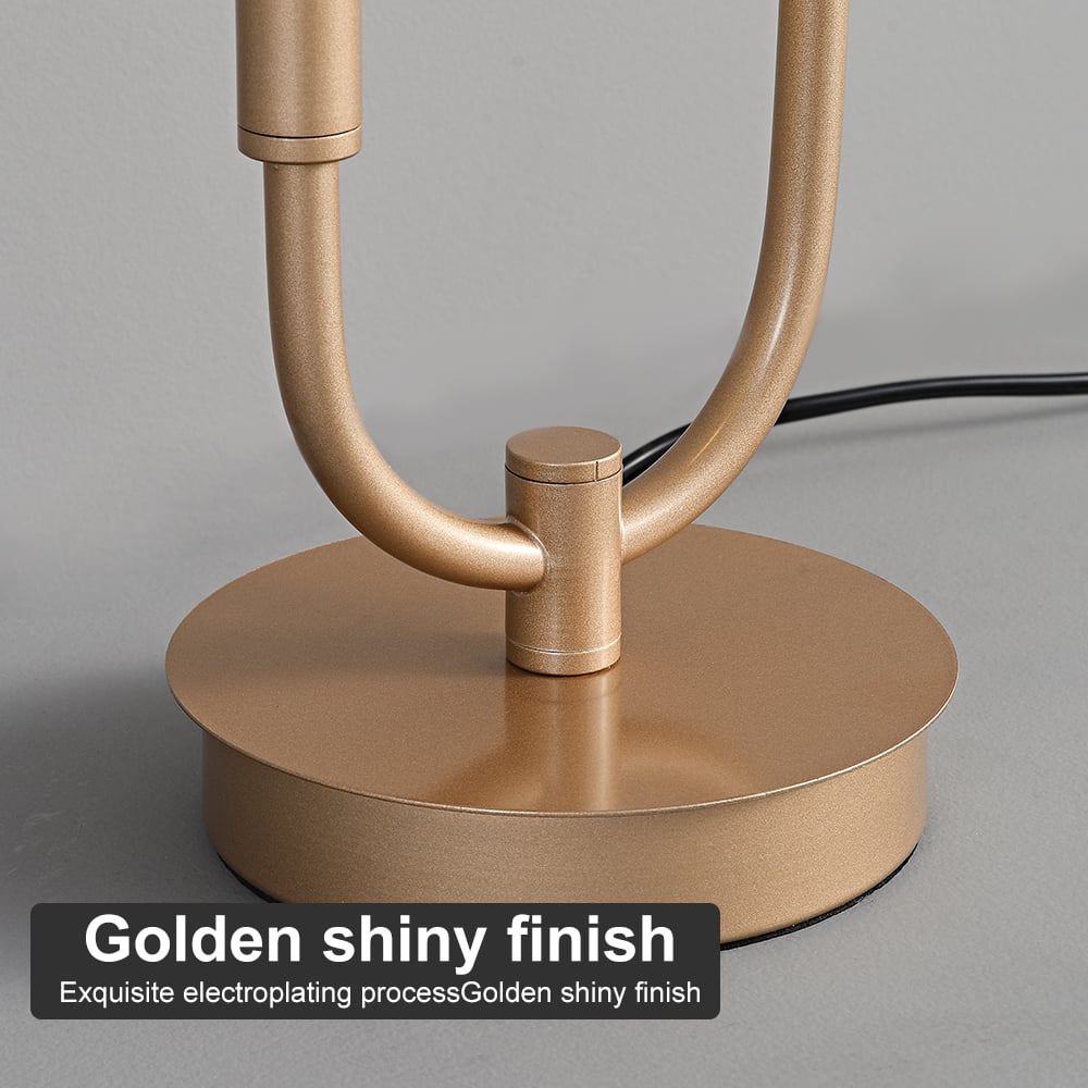 HMR - Gold Candle-Stick Table Lamp Built-in LED Modern Portable Desk Lamp