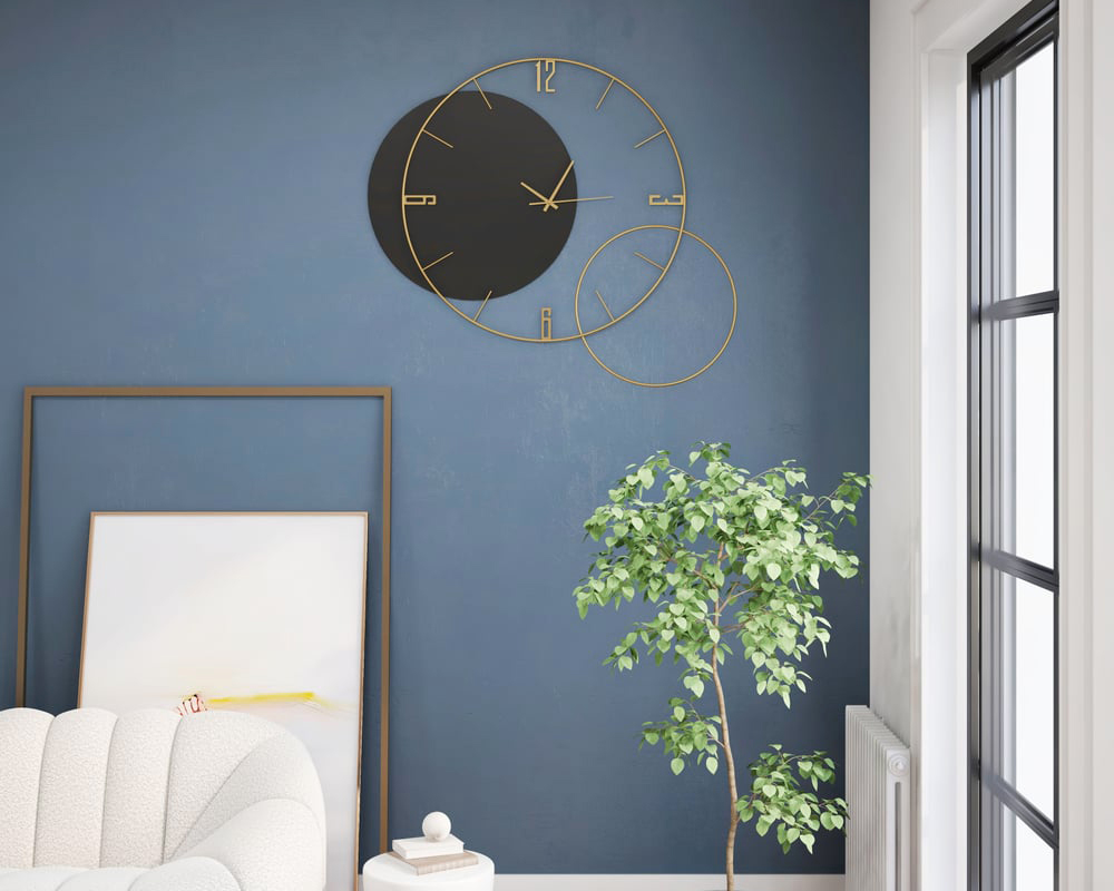 HMR - Modern Round Oversized Wall Clock Home Decor Art