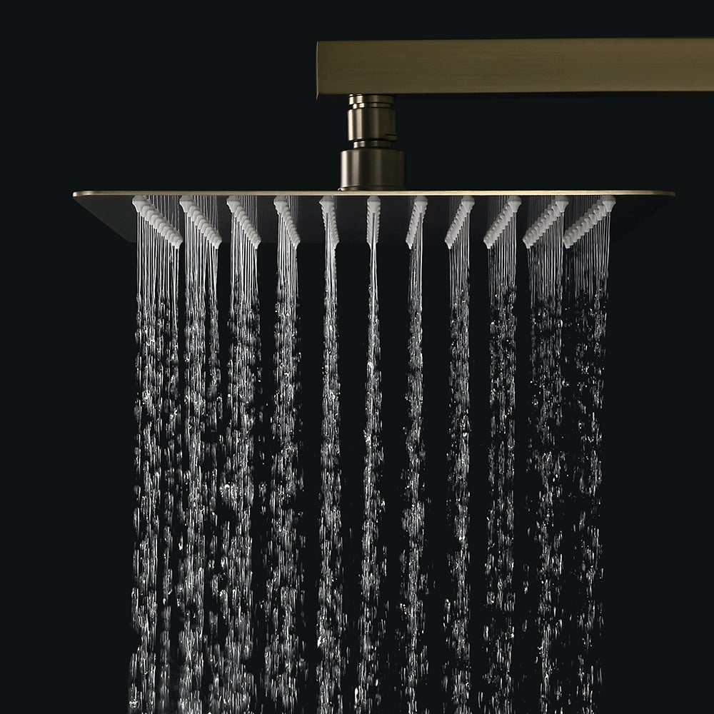HMR - Wall Mounted Shower System with Handheld Pressure Balance Valve in 12"