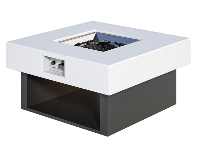 HMR - Square Smokeless Propane Outdoor Fire Pit (27.6" Width)