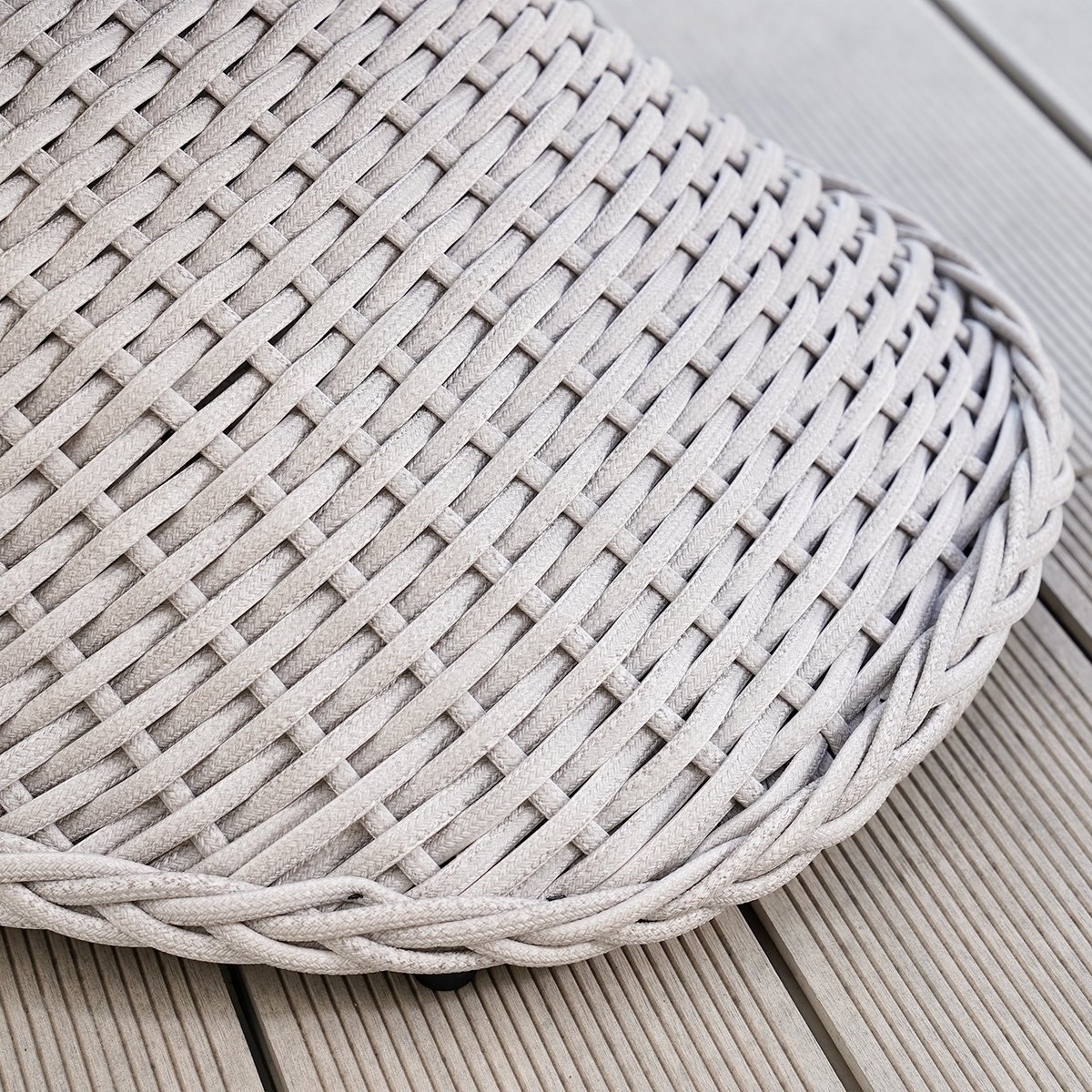 HMR - 2-Pieces Coastal Aluminum & Woven Rattan Outdoor Patio Dining Chair Set in Gray