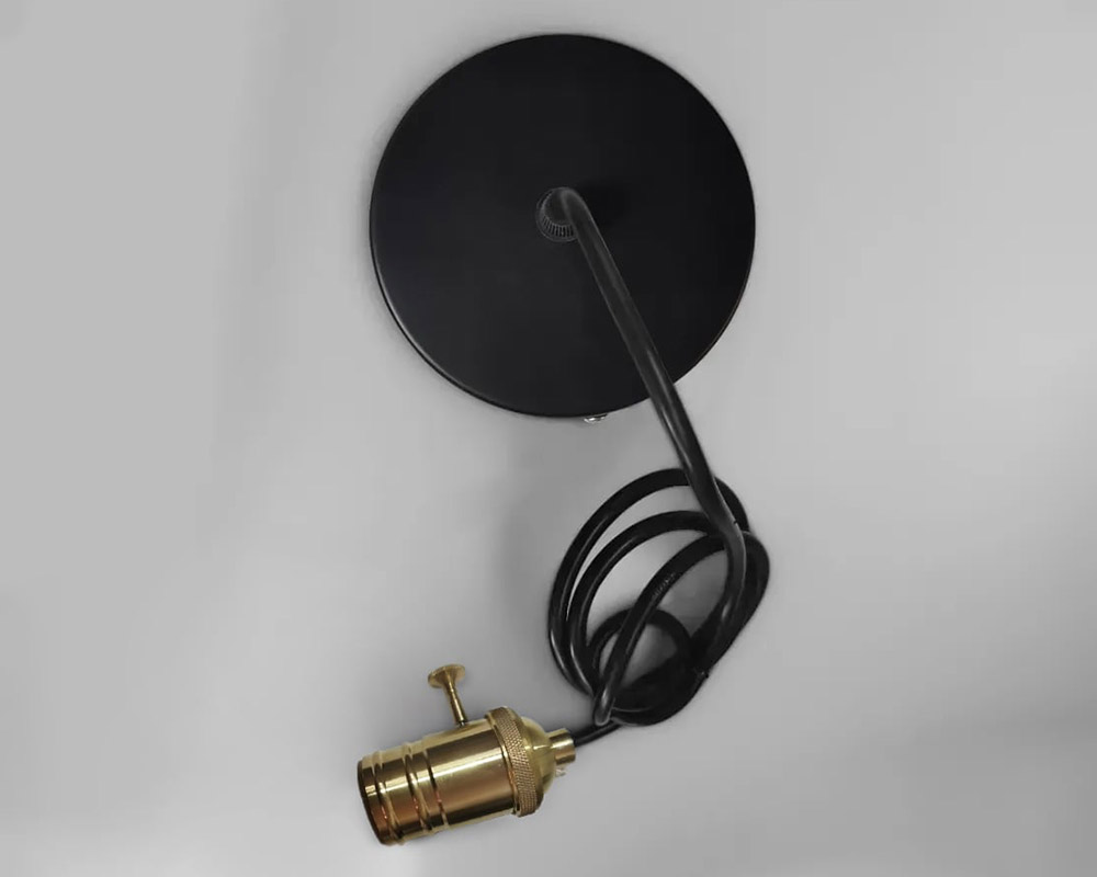 HMR Industrial Loft Mini Pendant 1-Light - Brass