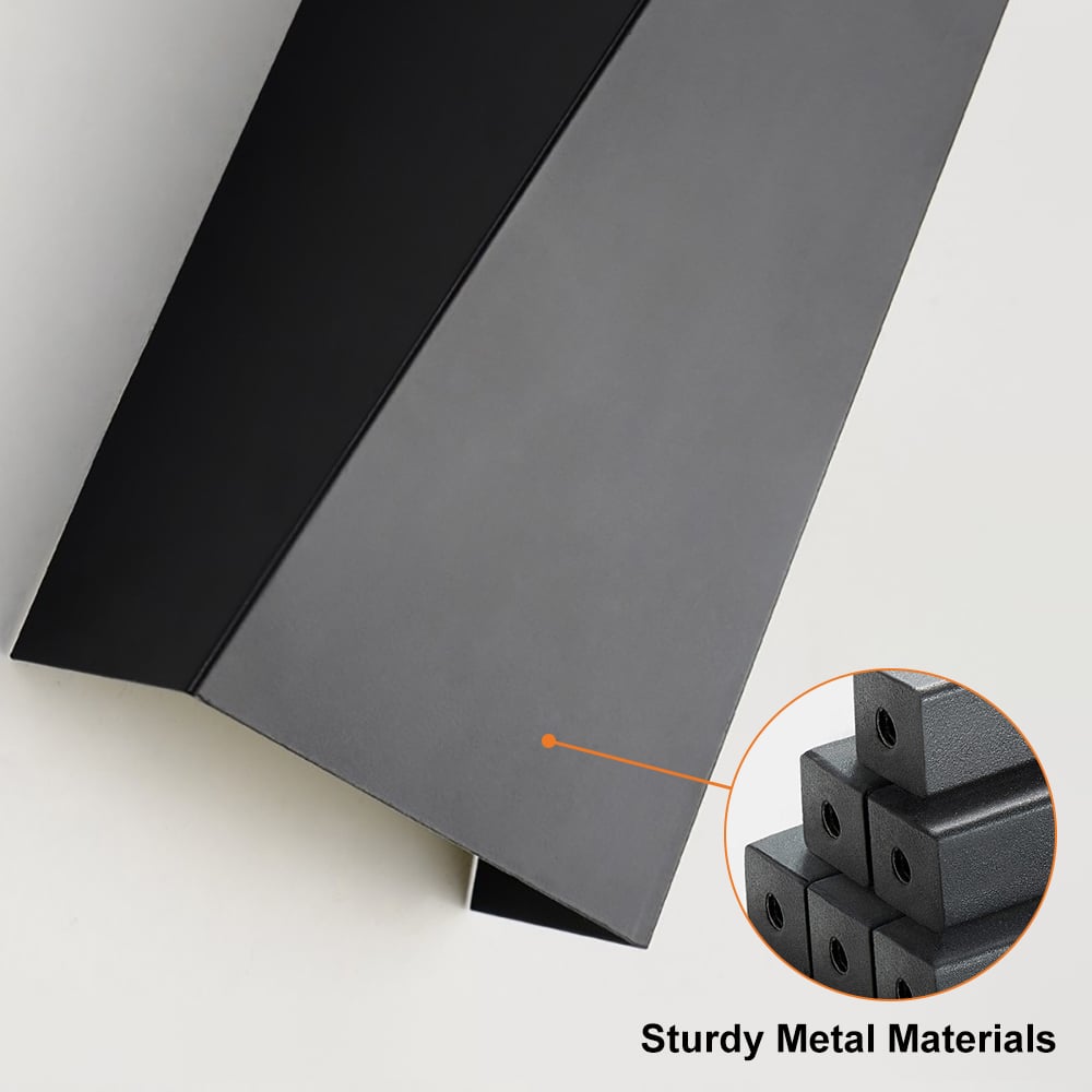 HMR - Single-Light Up and Down Wall Light Sconce in Black, Metal