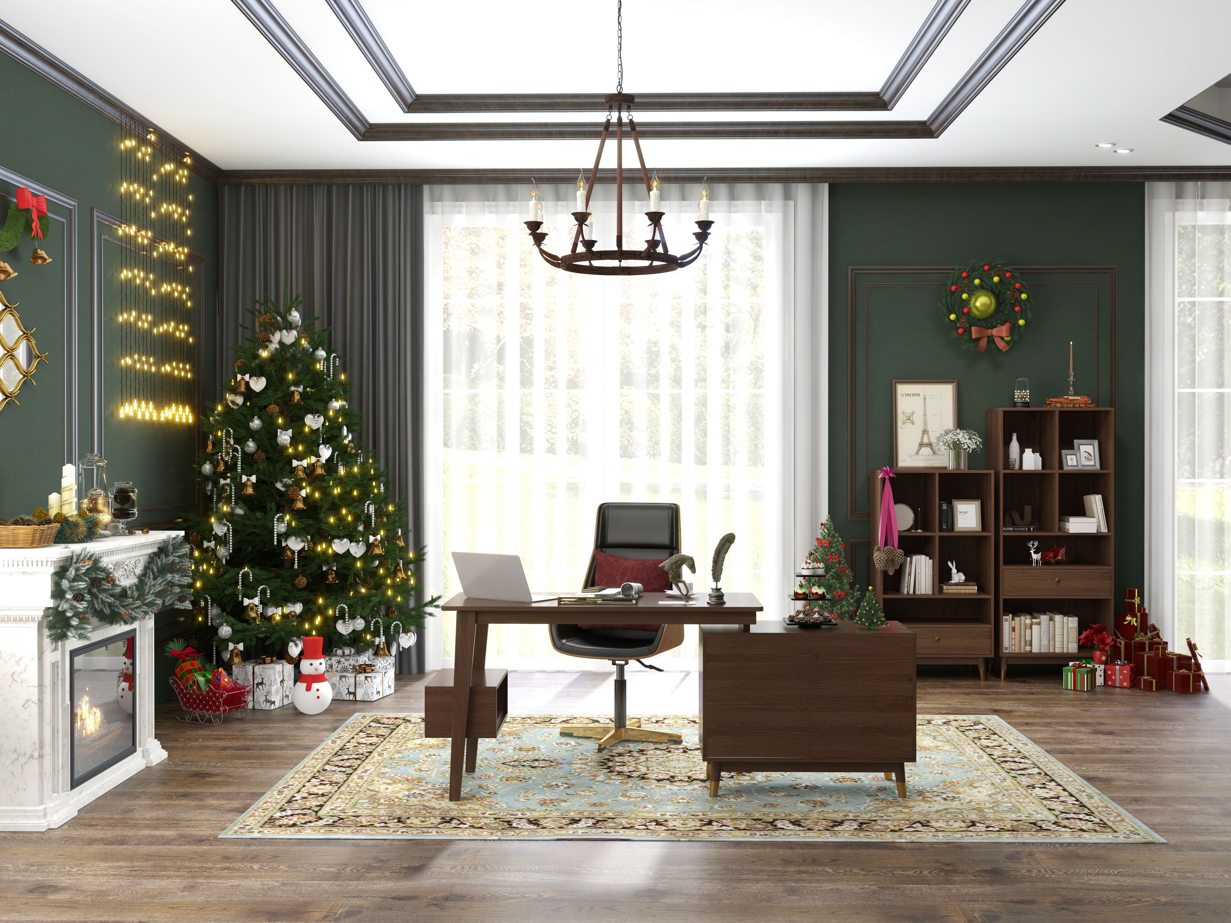 HMR - Candlely Hemp Rope and Metal 8-Light Round Chandelier in Rust