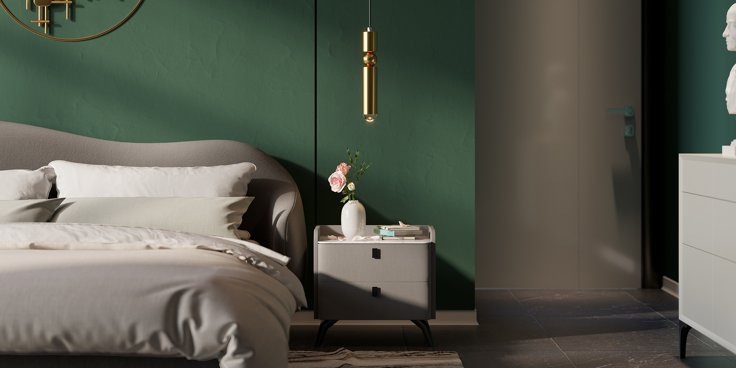 HMR Mini Cylinder Single-Light Pendant Light - Gold