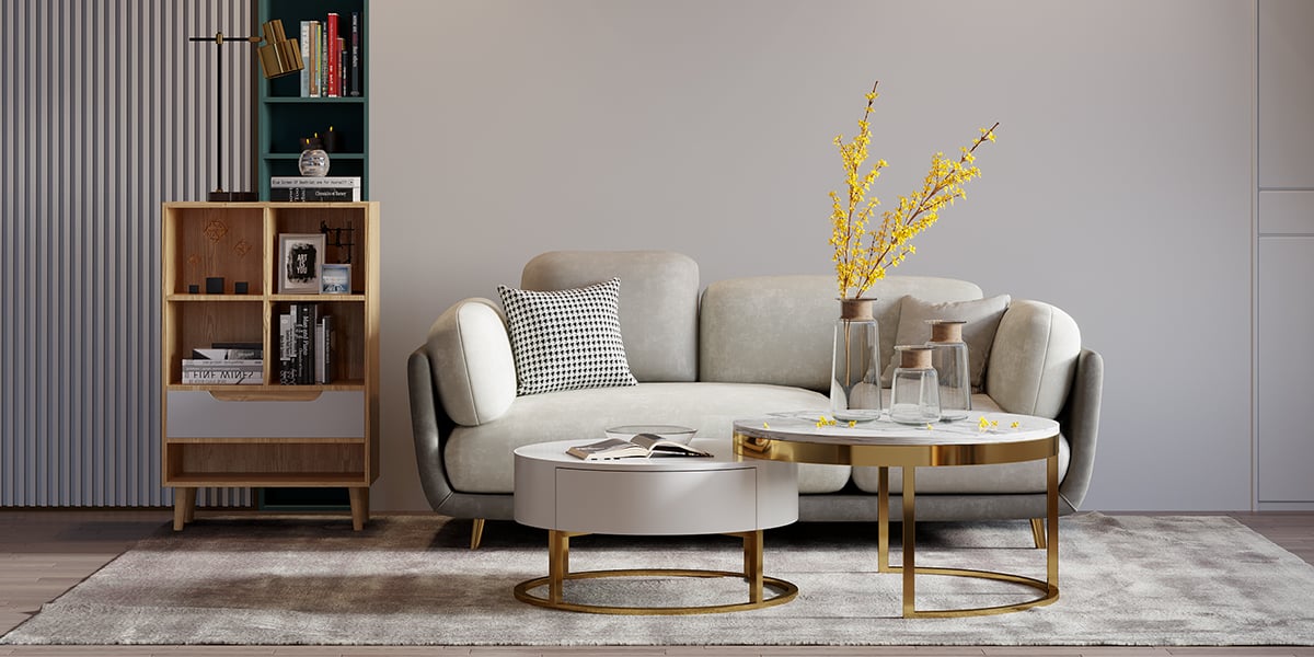 HMR - Table Lamp with Wireless Charger USB 1-Light in Black and Gold