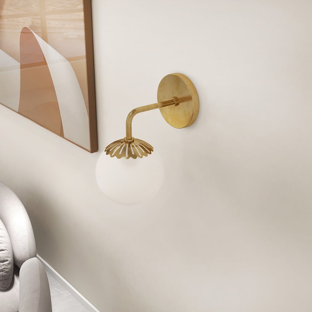 HMR - Worldgle Globe 1-Light Wall Sconce in 10.2"L
