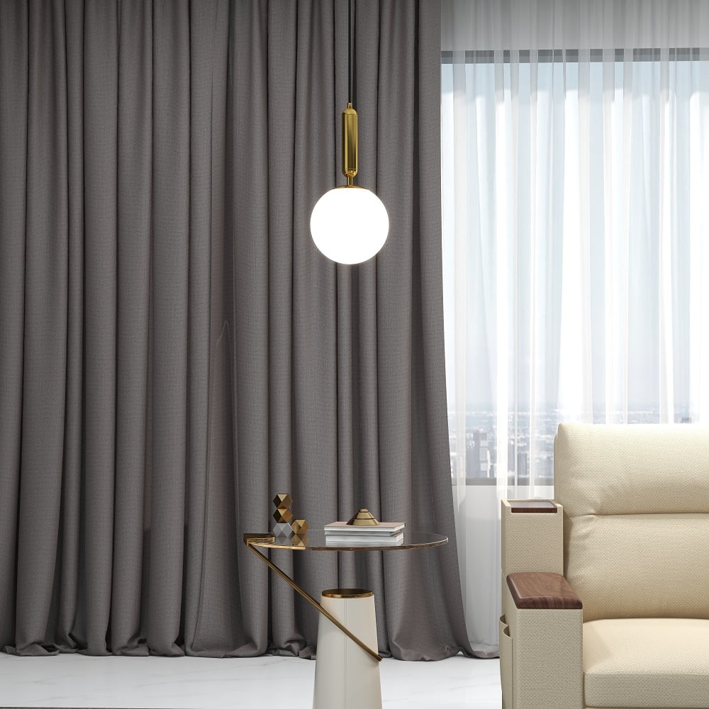HMR - Modern LED Globe Single Pendant Light in White and Gold