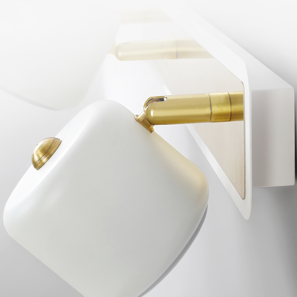 HMR - LED Adjustable Gold Light 4-Light Indoor in White