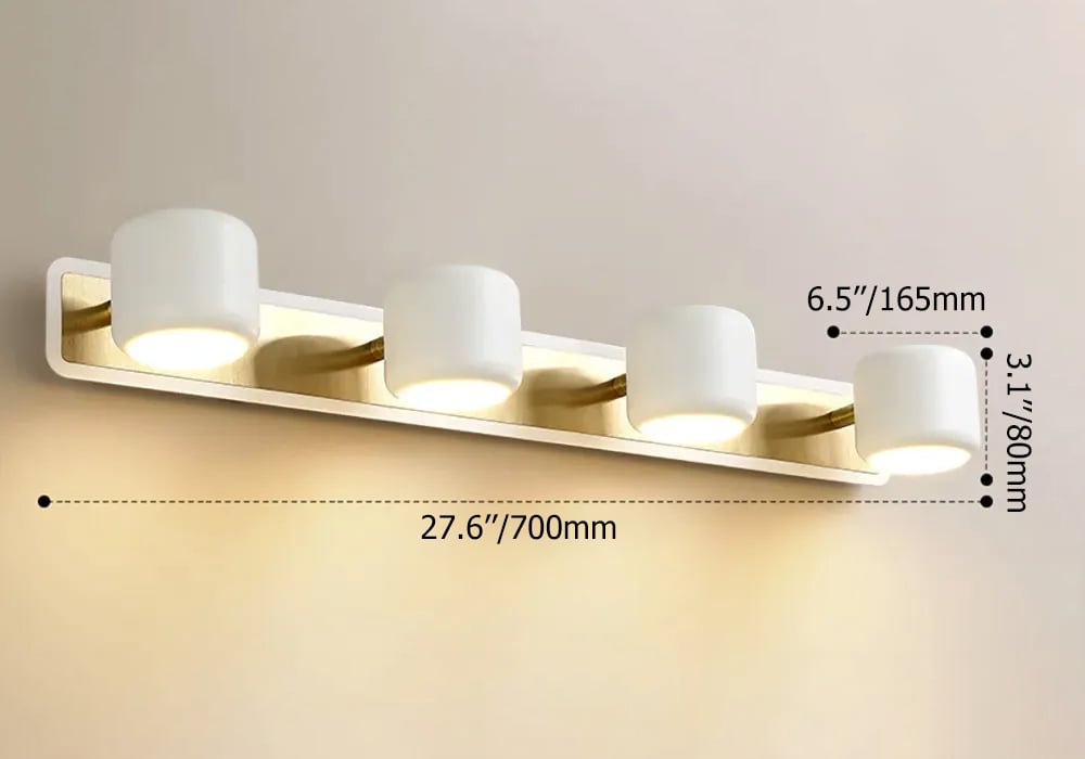 HMR - LED Adjustable Gold Light 4-Light Indoor in White