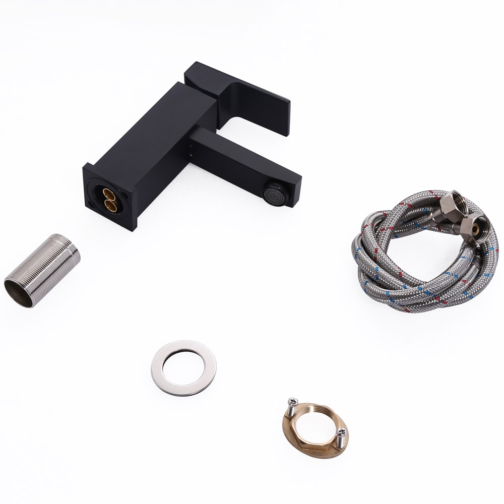 HMR - Dree Dree One Hole Sink Faucet in Matte Black, Brass